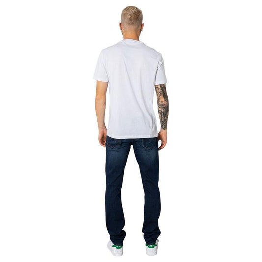 Armani Exchange White Cotton T-Shirt Armani Exchange