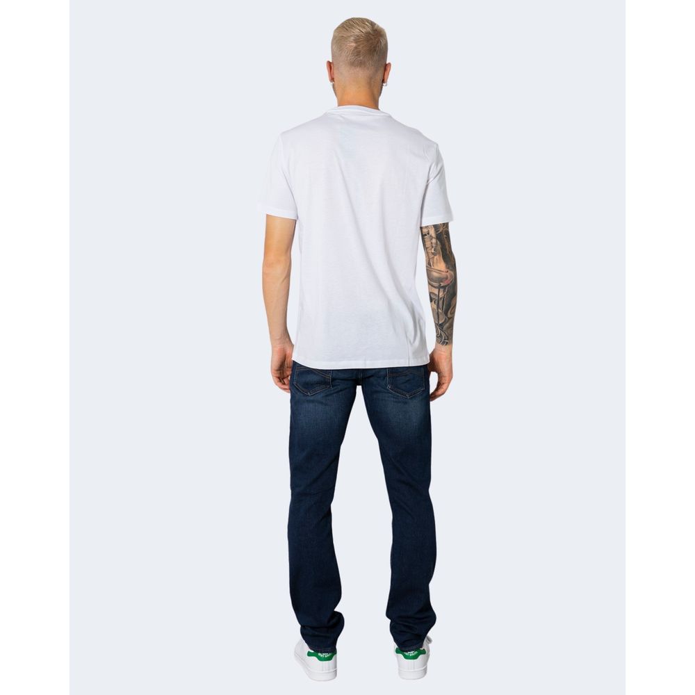 Armani Exchange White Cotton T-Shirt Armani Exchange