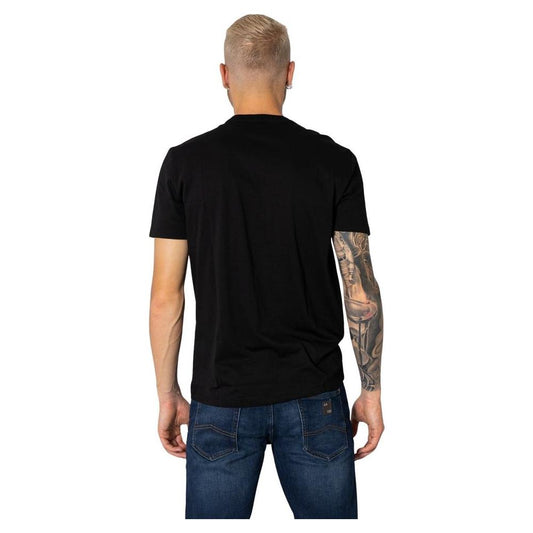 Armani Exchange Black Cotton T-Shirt Armani Exchange