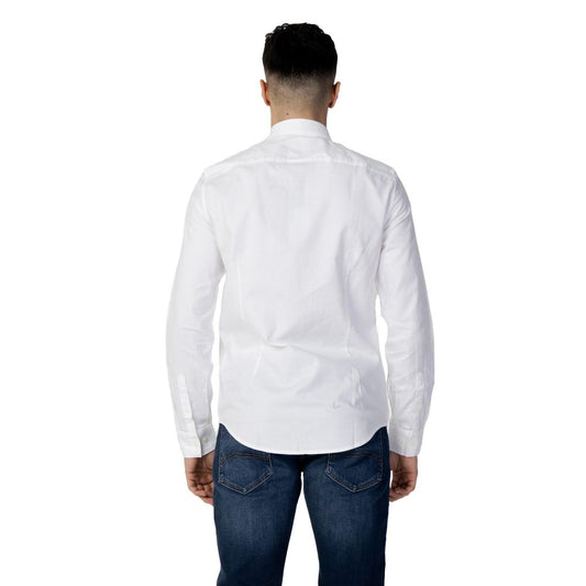 Armani Exchange White Cotton Shirt Armani Exchange