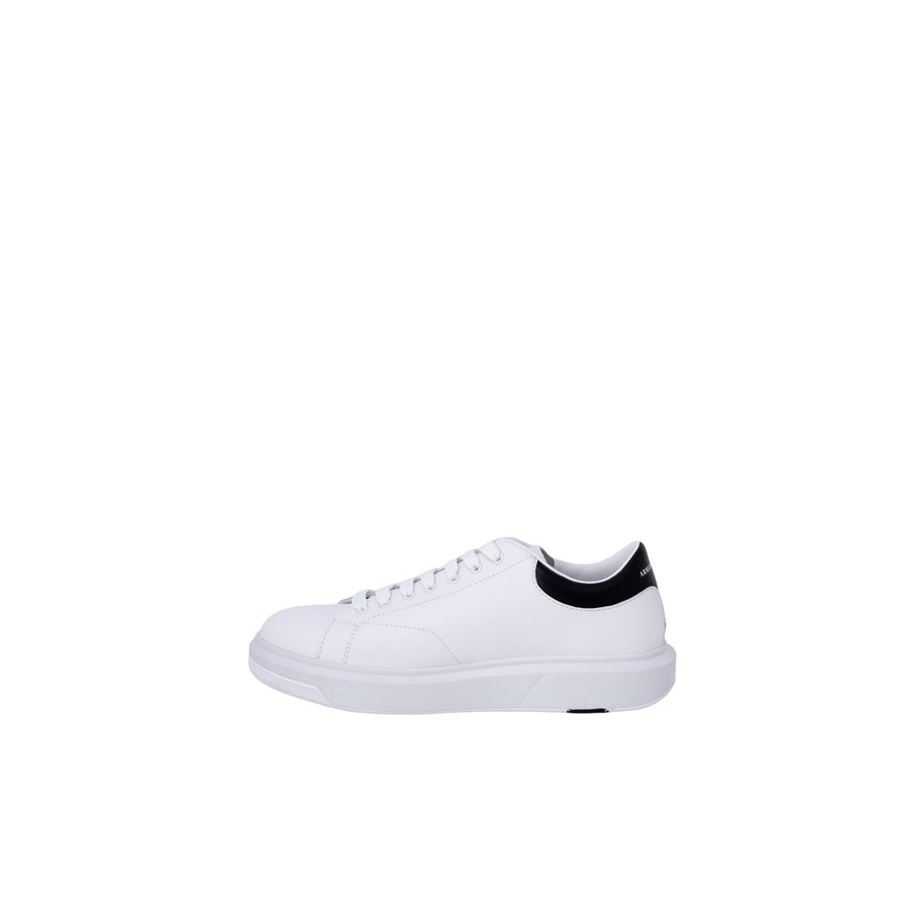 Armani Exchange Black And White Leather Sneaker Armani Exchange