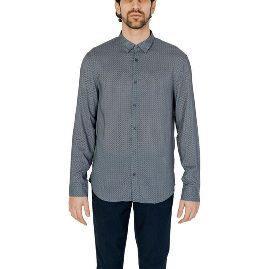 Armani Exchange Gray Viscose Shirt