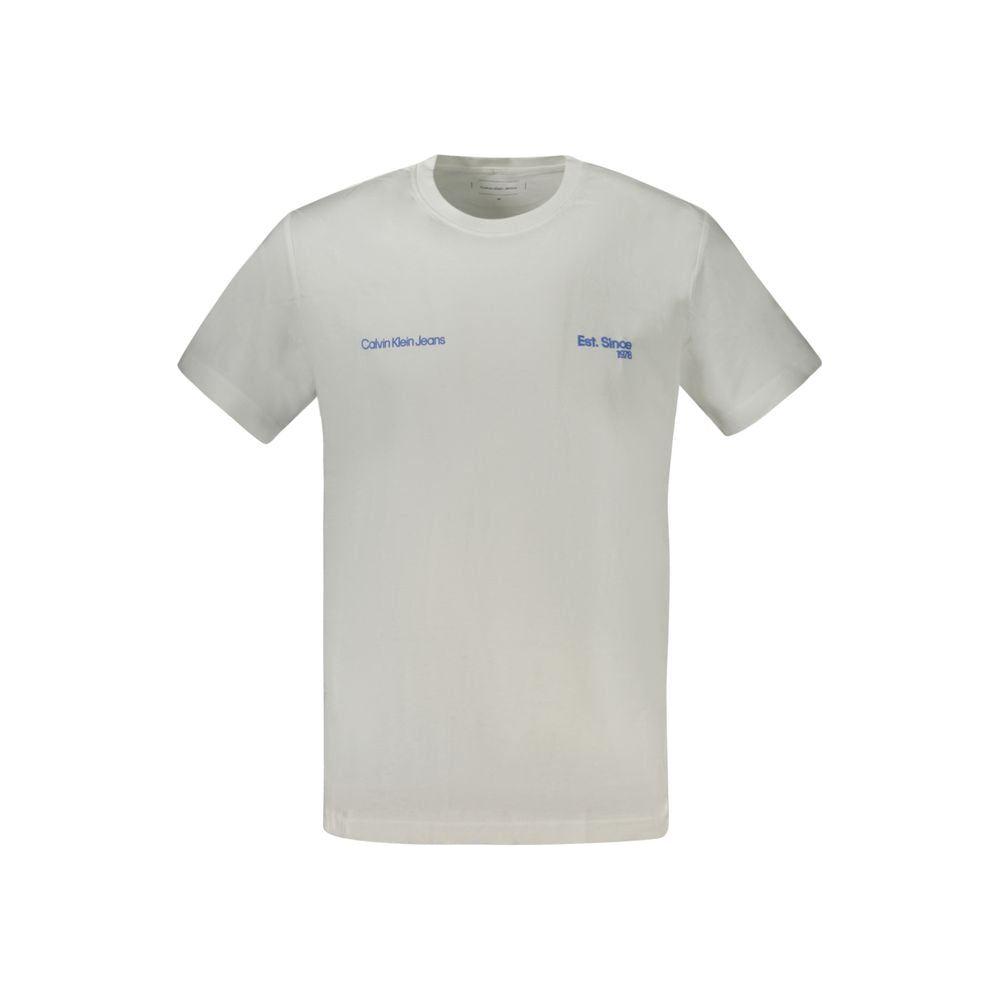 Calvin Klein White Cotton T-Shirt Calvin Klein