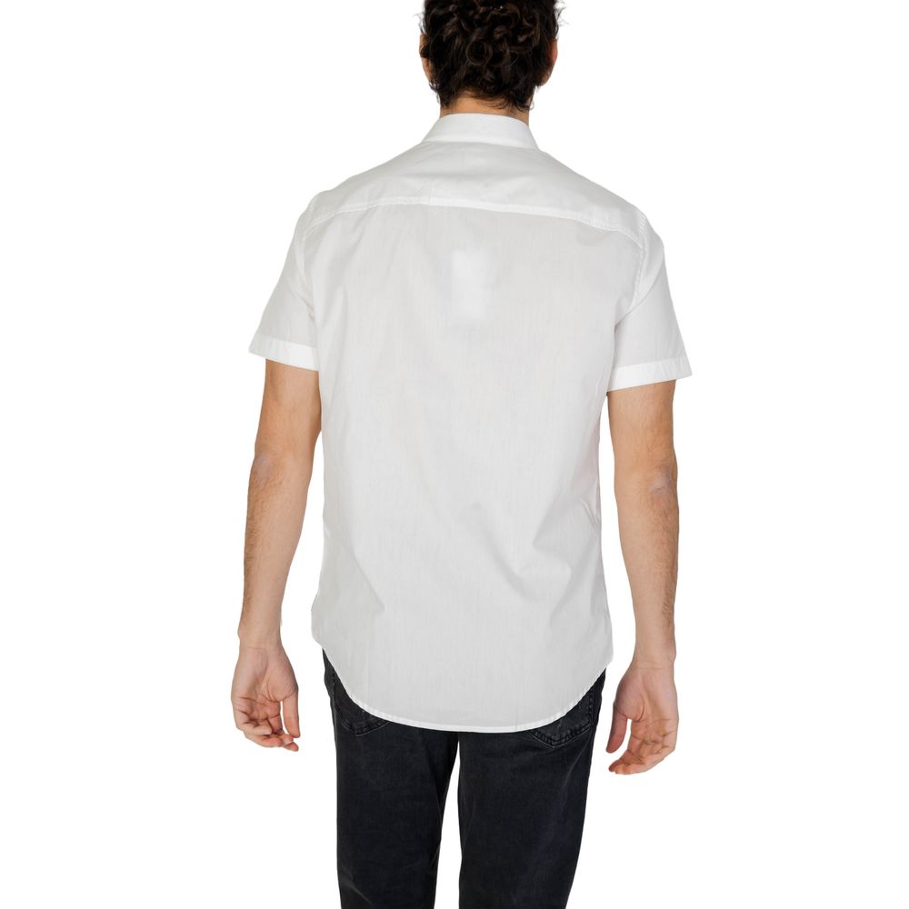 Armani Exchange White Cotton Shirt Armani Exchange