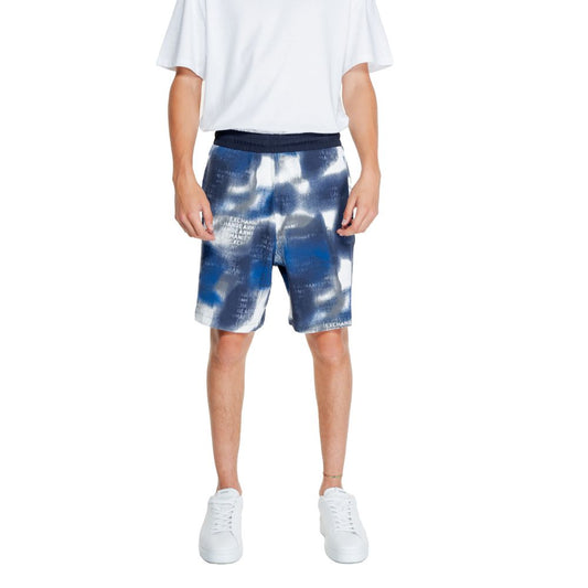 Armani Exchange Blue Cotton Short Armani Exchange