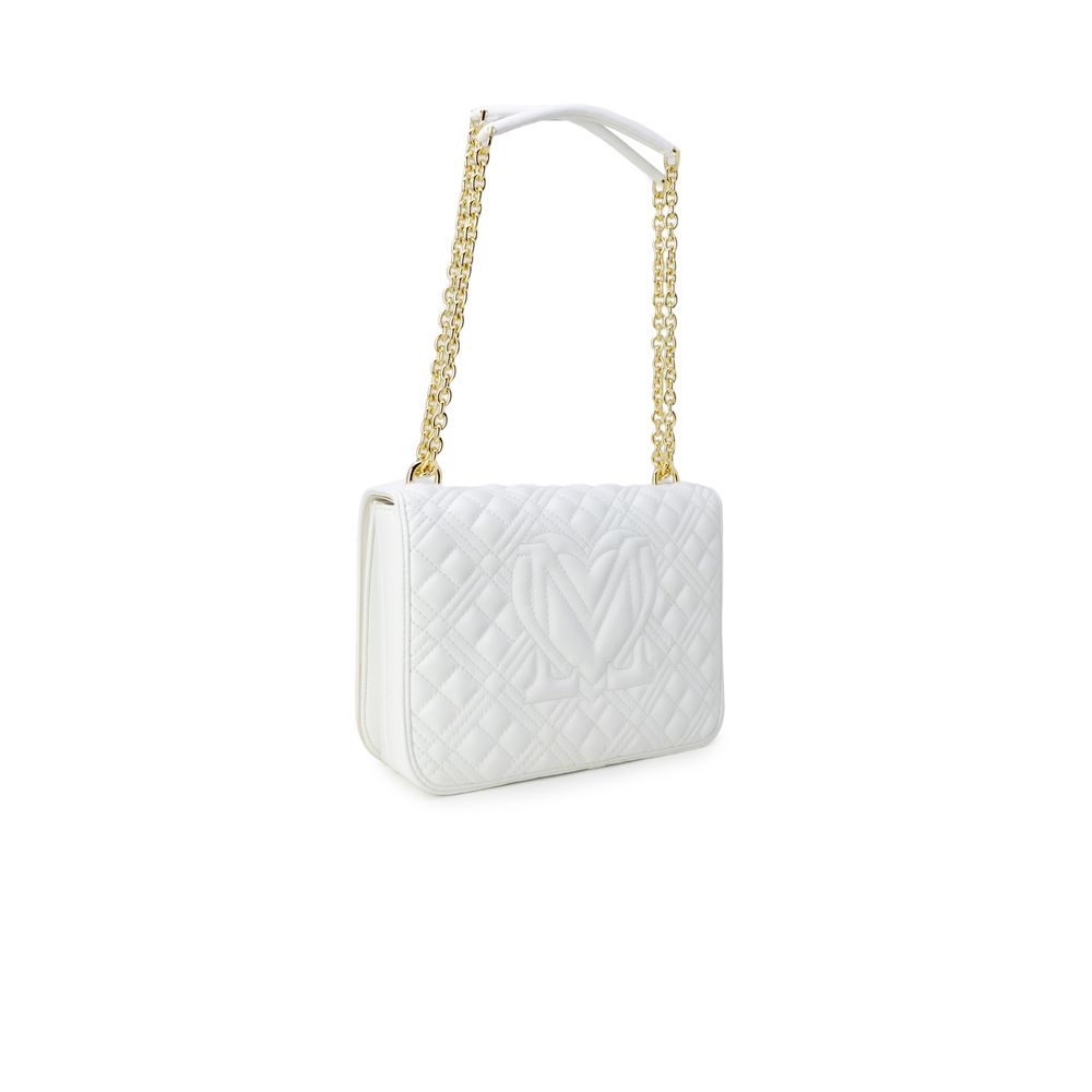 Love Moschino White Polyethylene Handbag Love Moschino