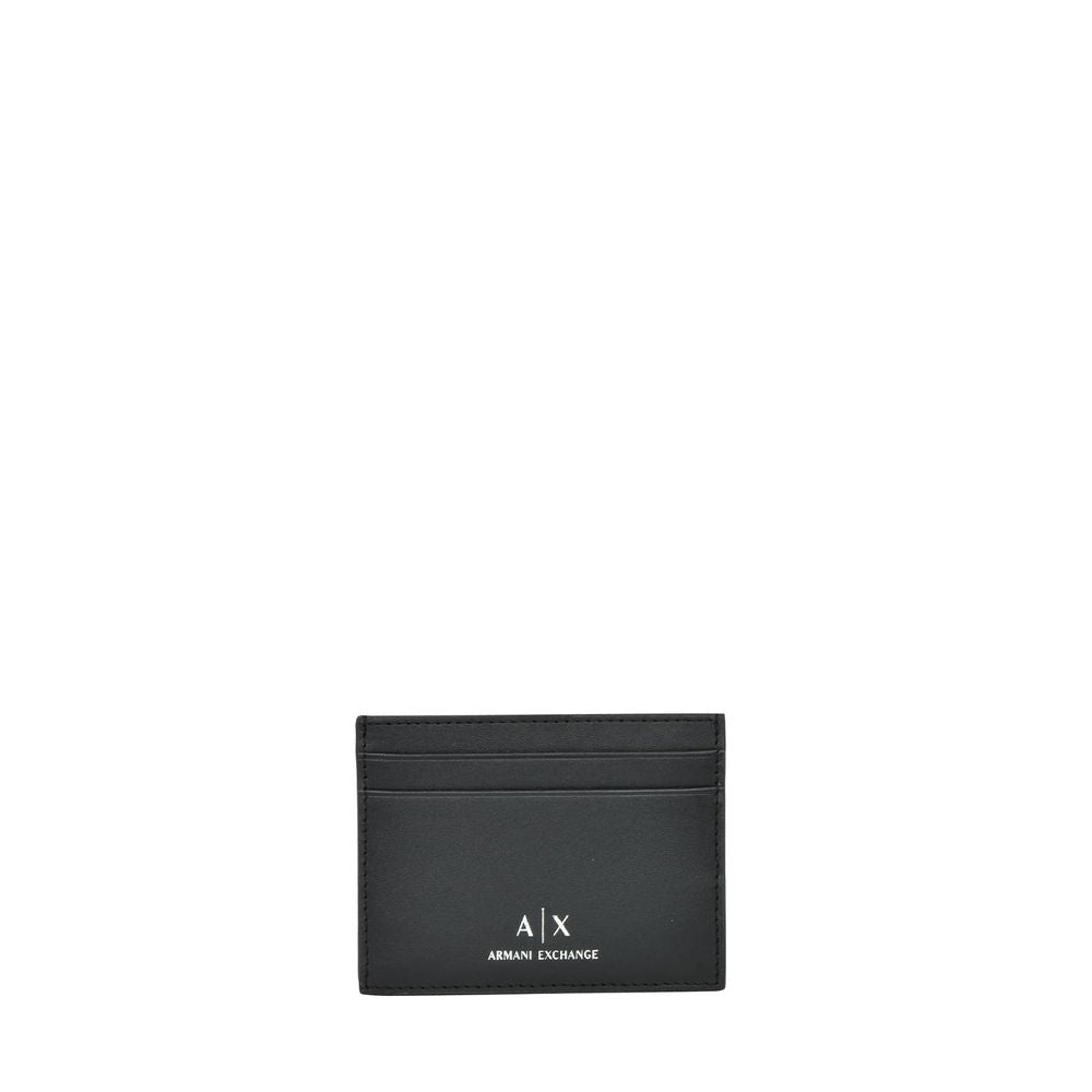 Armani Exchange Black Leather Wallet Armani Exchange