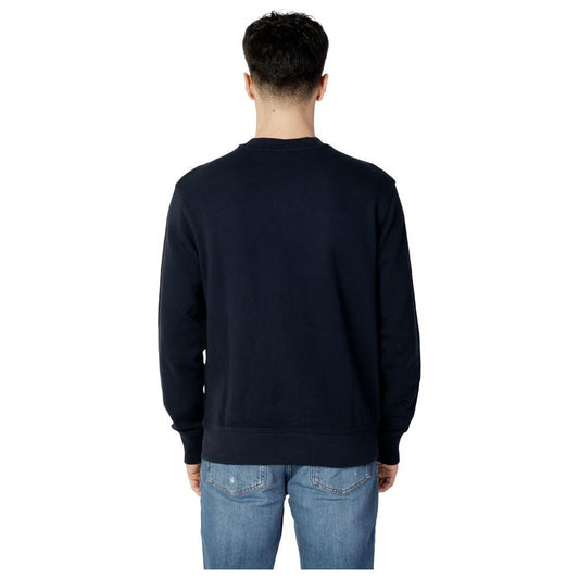 Hugo Boss Blue Cotton Sweater Hugo Boss