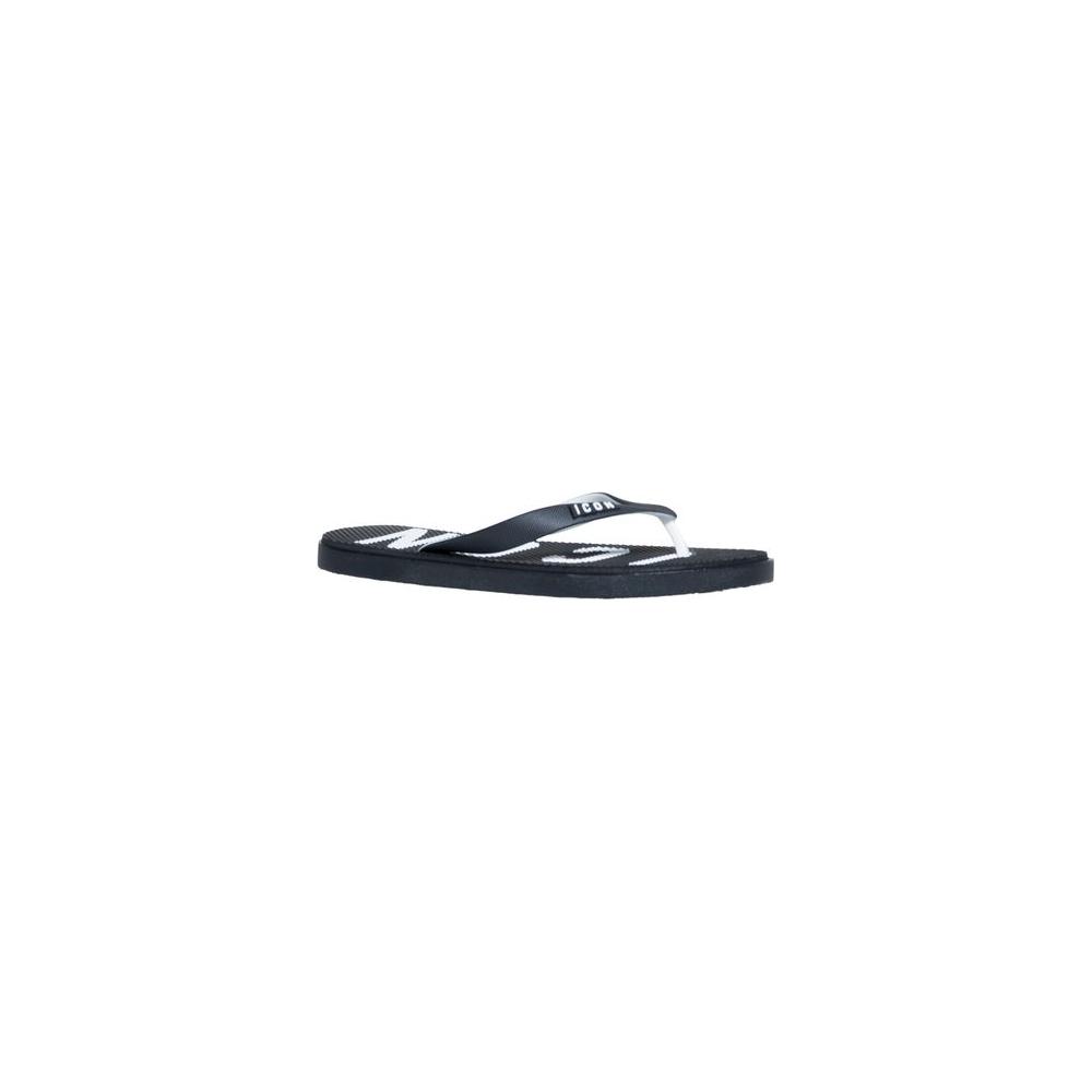 Icon Black Rubber Sandal