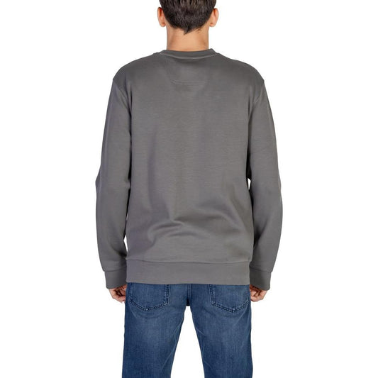 Hugo Boss Gray Cotton Sweater Hugo Boss