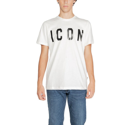 Icon White Cotton T-Shirt Icon