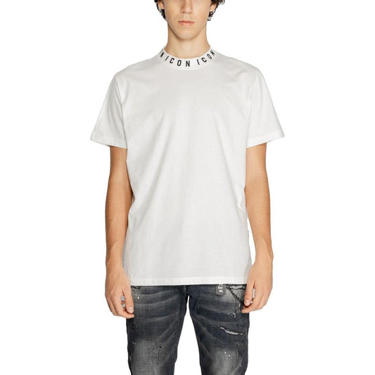 Icon White Cotton T-Shirt Icon