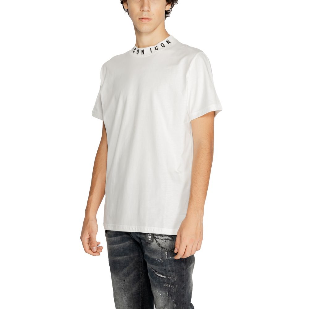 Icon White Cotton T-Shirt Icon