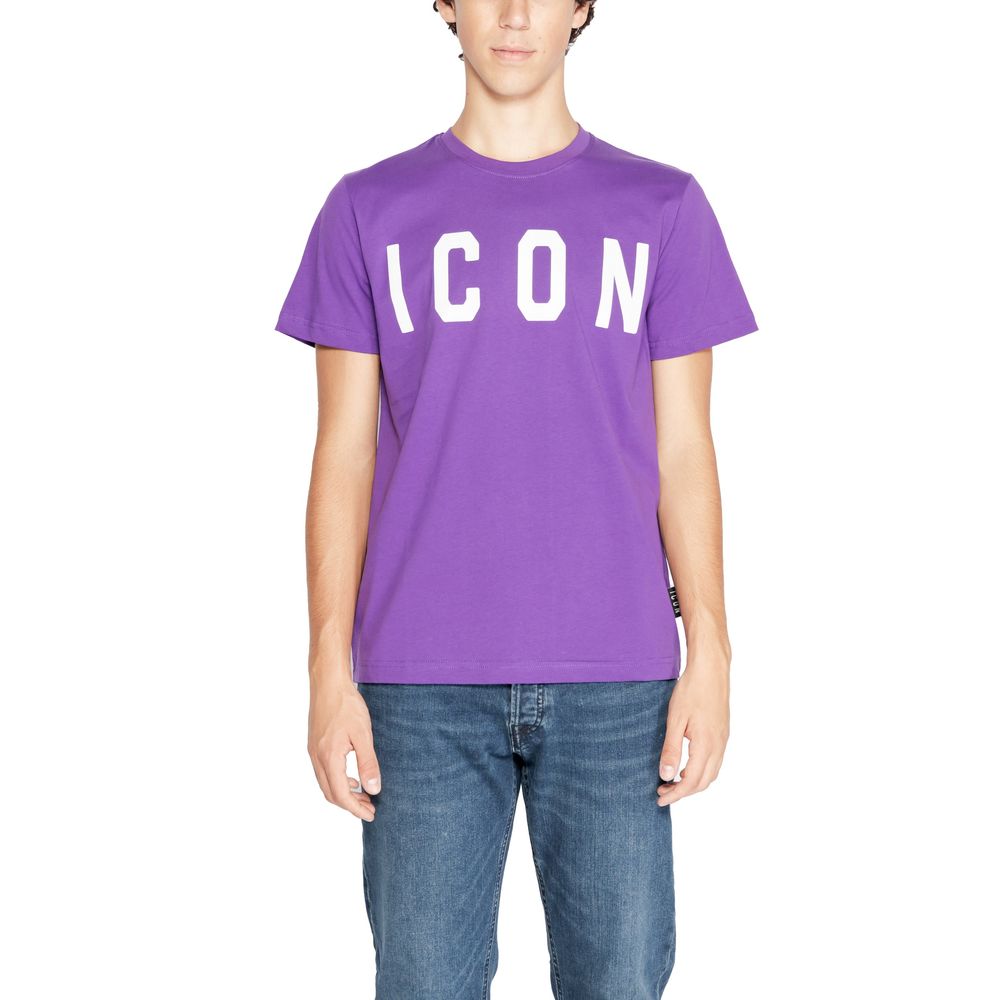 Icon Purple Cotton T-Shirt Icon