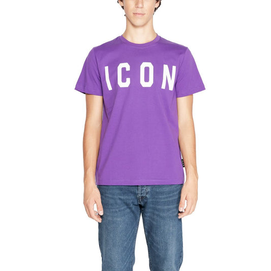 Icon Purple Cotton T-Shirt Icon