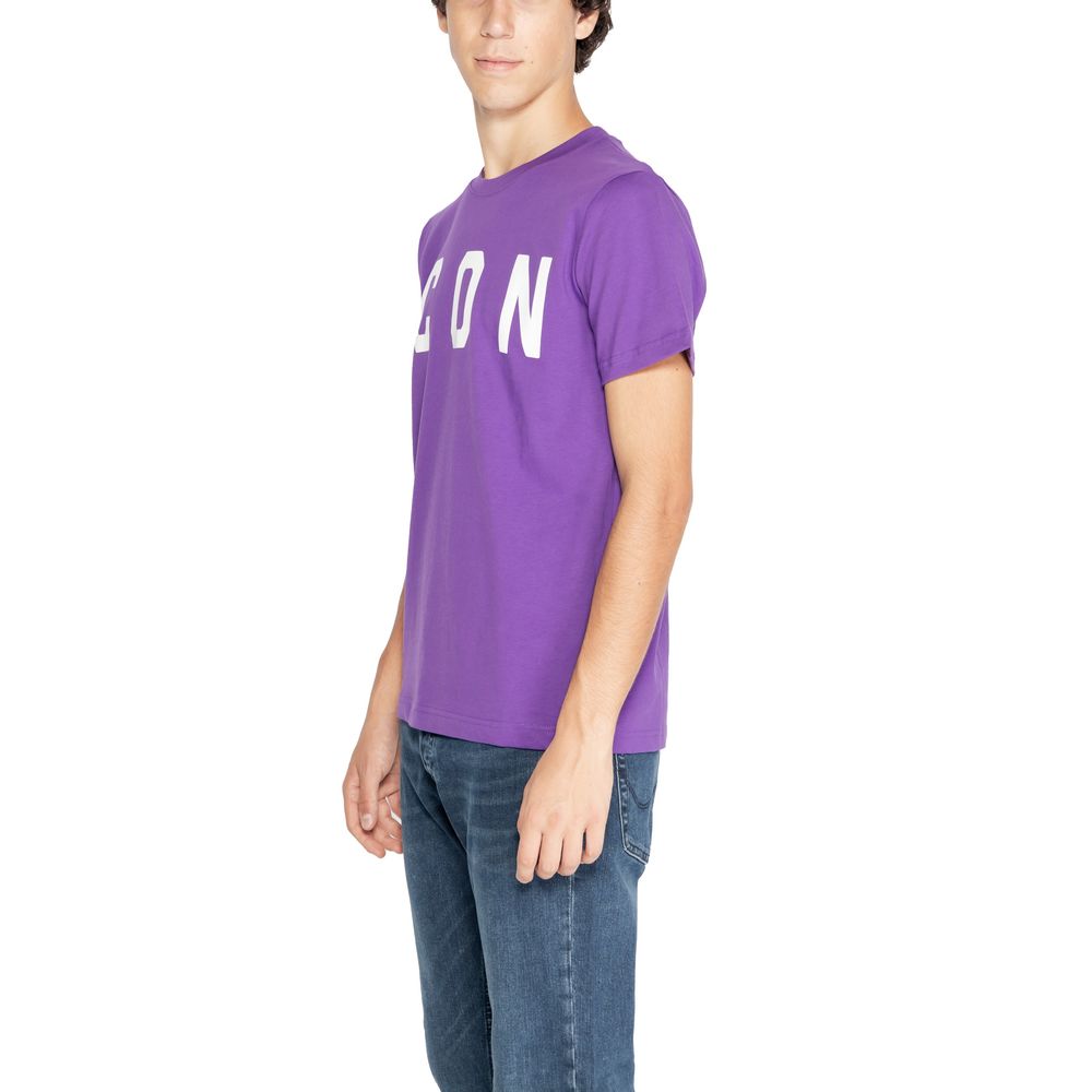 Icon Purple Cotton T-Shirt Icon