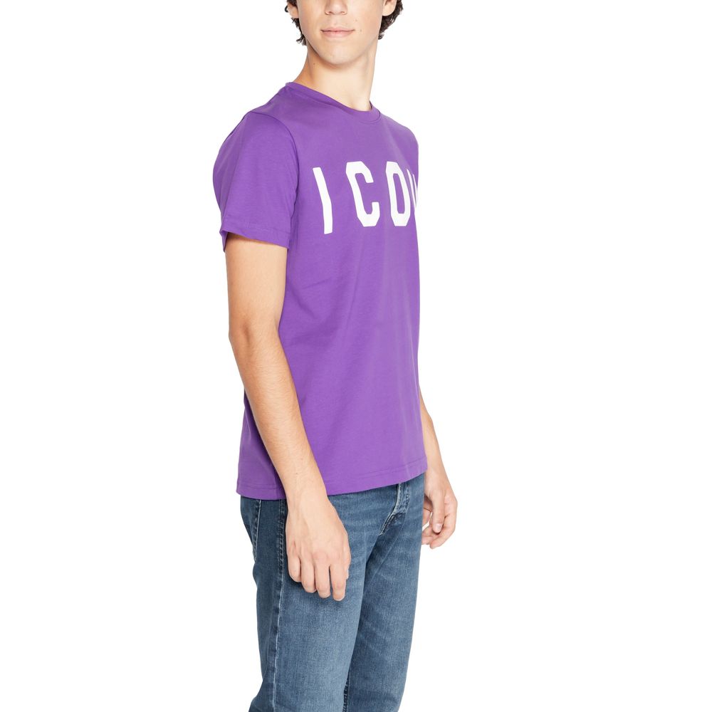 Icon Purple Cotton T-Shirt Icon