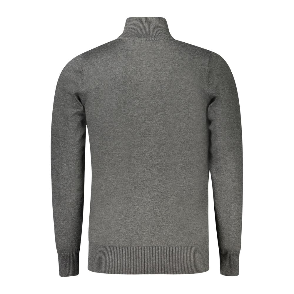 Coveri Moving Gray Nylon Sweater Coveri Moving