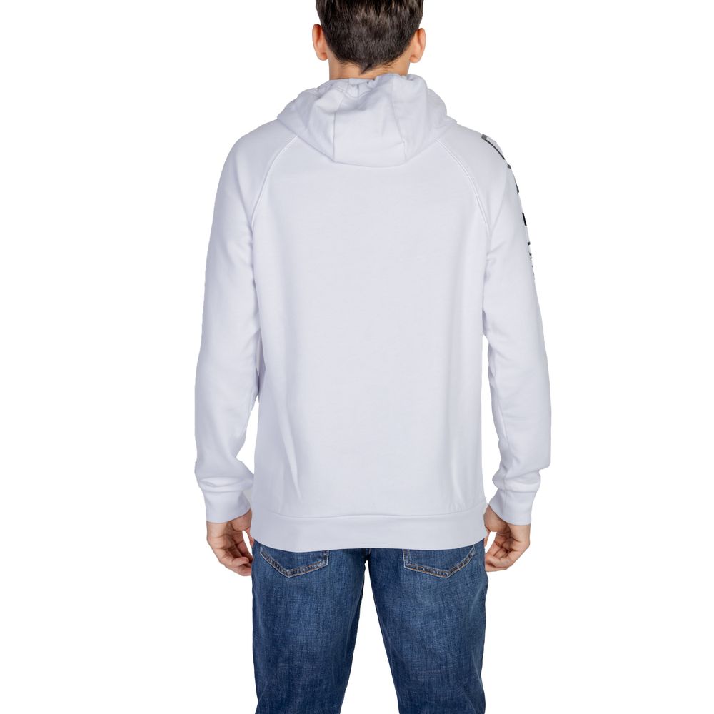 EA7 Emporio Armani White Cotton Sweater EA7 Emporio Armani