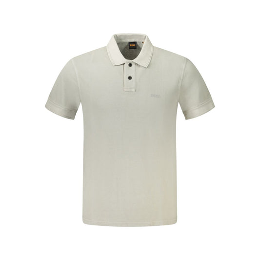 Hugo Boss Gray Cotton Polo Shirt