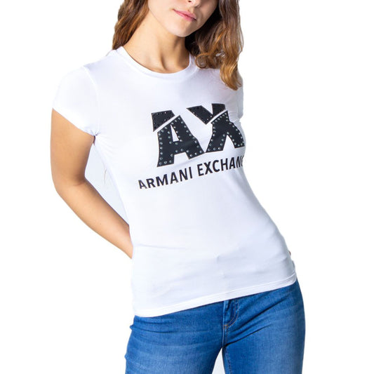 Armani Exchange White Cotton Tops & T-Shirt Armani Exchange