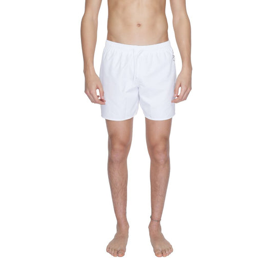 EA7 Emporio Armani White Polyester Swimwear EA7 Emporio Armani