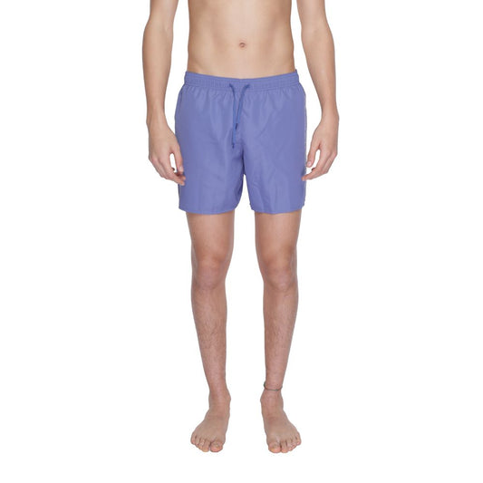 EA7 Emporio Armani Purple Polyester Swimwear EA7 Emporio Armani