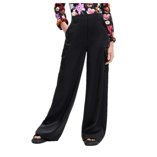 Desigual Black Viscose Jeans & Pant Desigual