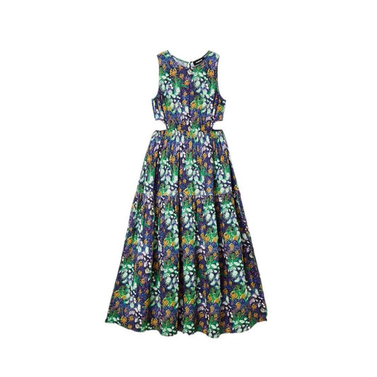 Desigual Blue Viscose Dress Desigual