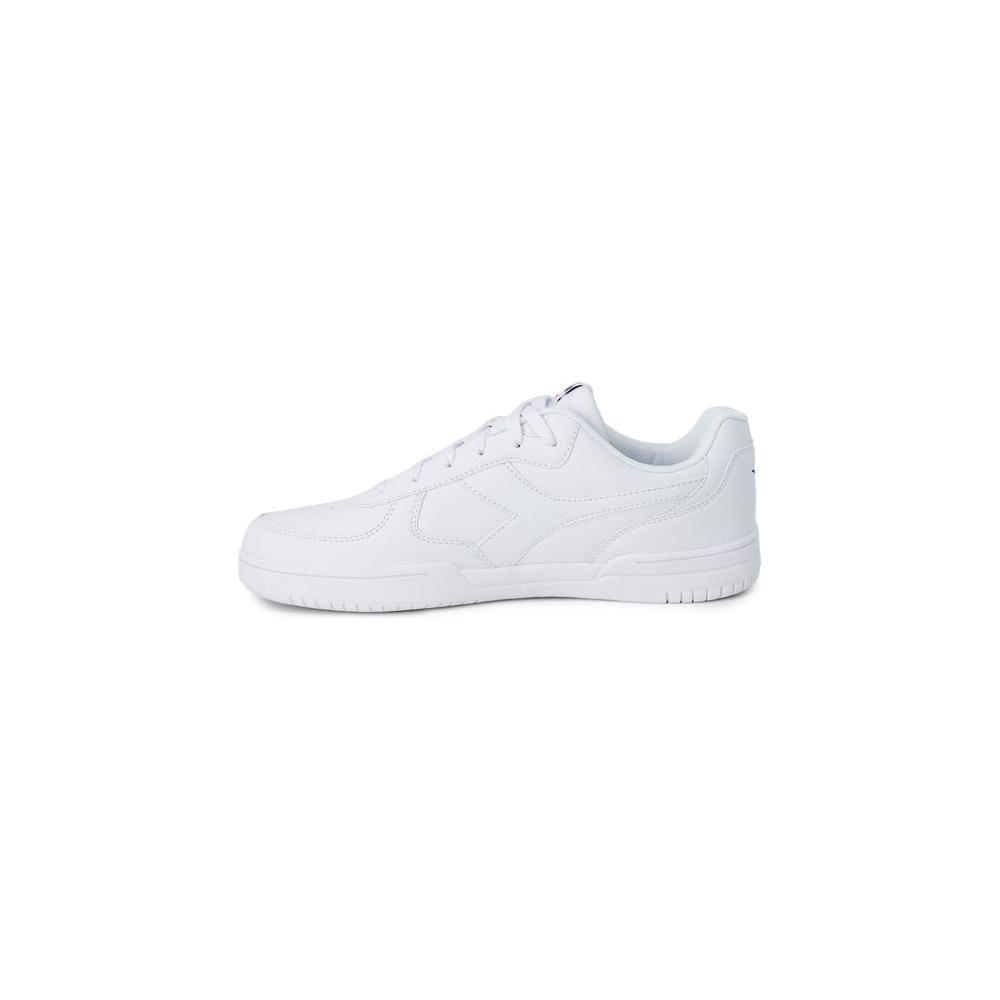 Diadora White Synthetic Leather Sneaker