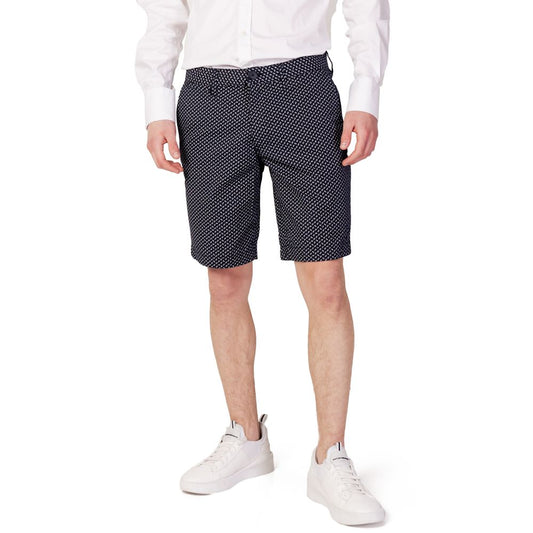 Armani Exchange Blue Cotton Short Armani Exchange