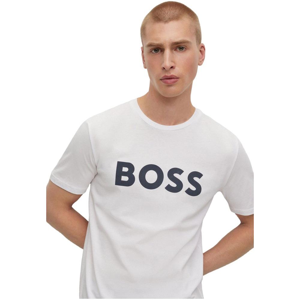 Hugo Boss White Cotton T-Shirt Hugo Boss