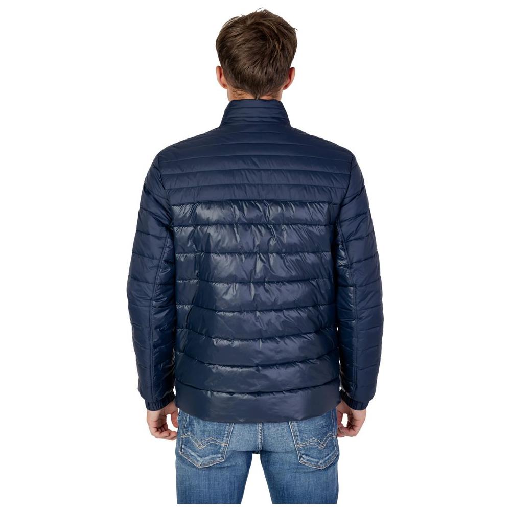 Hugo Boss Blue Polyester Jacket Hugo Boss