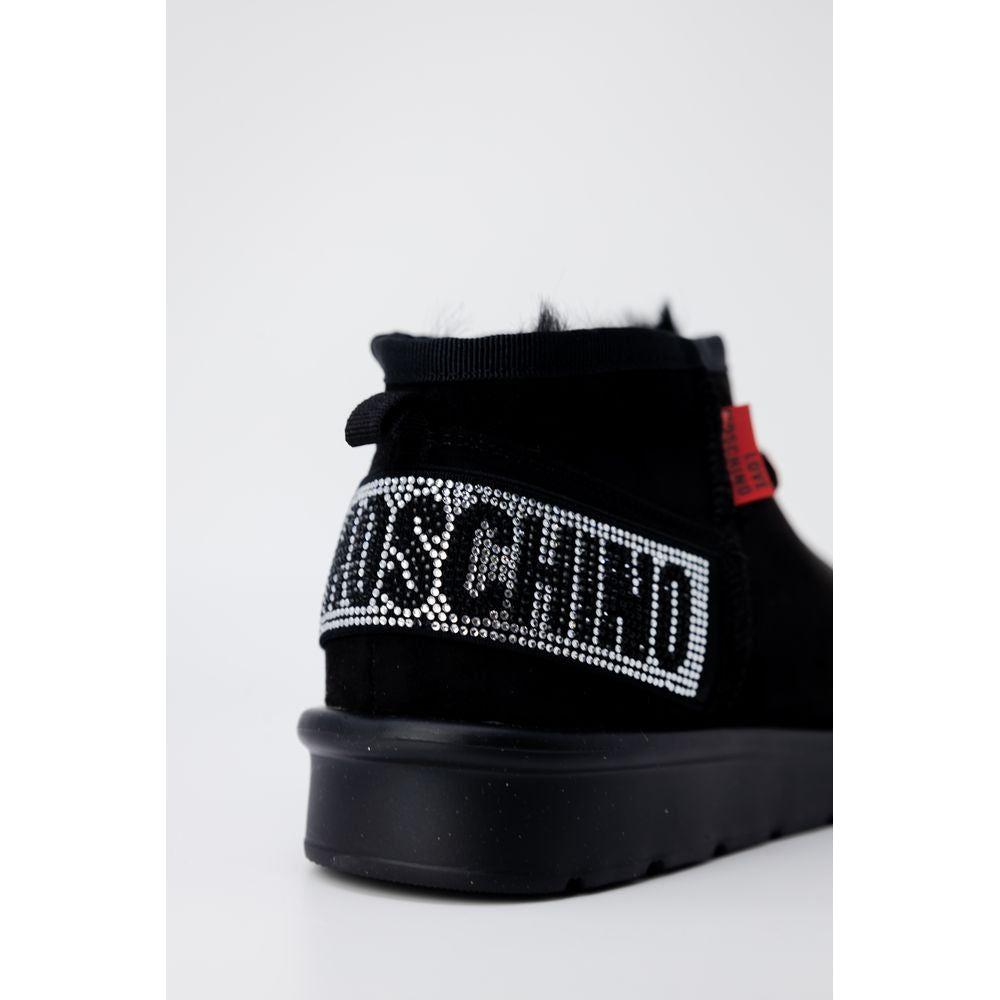 Love Moschino Black Polyester Boot Love Moschino