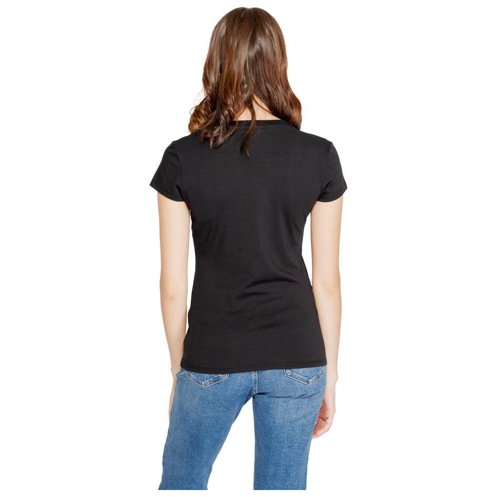 Armani Exchange Black Cotton Tops & T-Shirt Armani Exchange