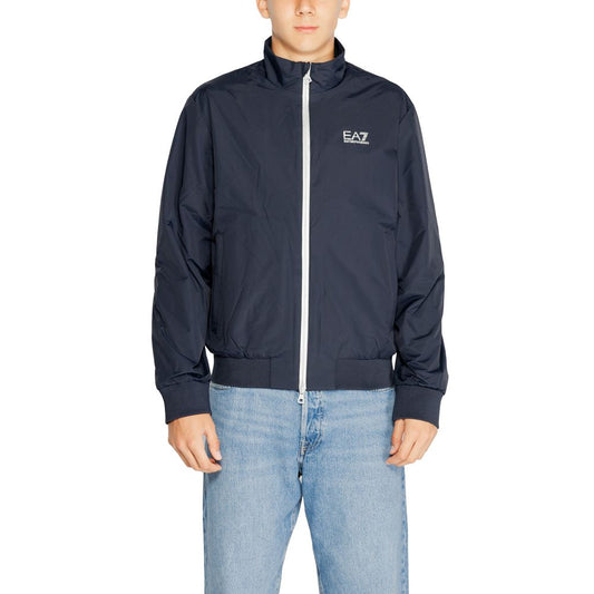 EA7 Emporio Armani Blue Polyamide Jacket EA7 Emporio Armani