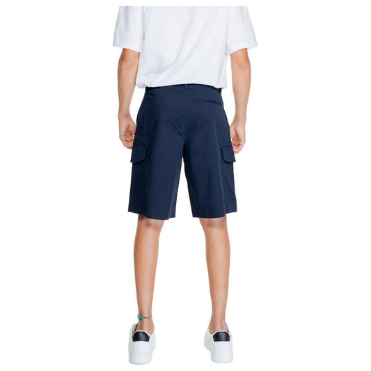 Armani Exchange Blue Cotton Short Armani Exchange