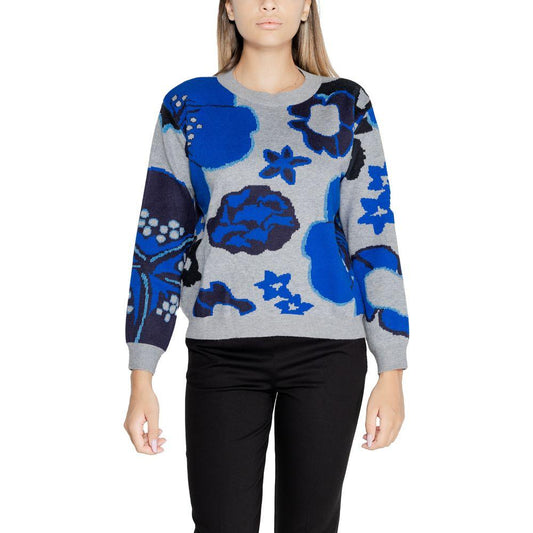 Desigual Gray Viscose Sweater Desigual