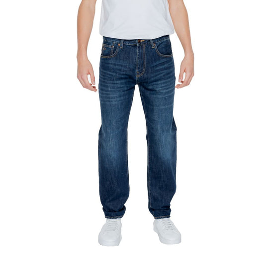 Armani Exchange Blue Cotton Jeans & Pant Armani Exchange