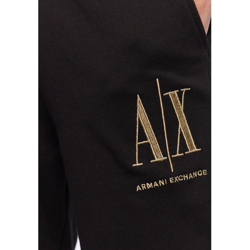 Armani Exchange Black Cotton Jeans & Pant Armani Exchange