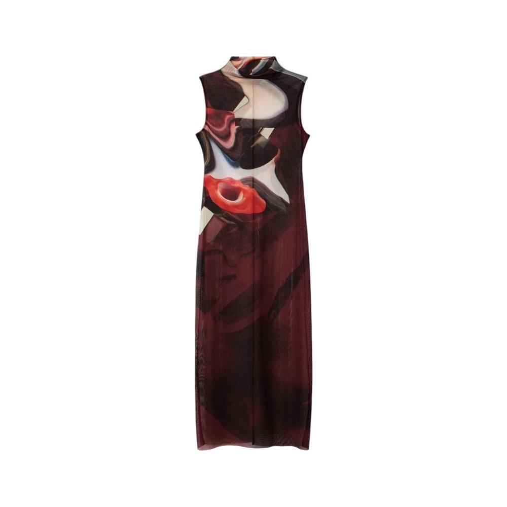 Desigual Brown Polyester Dress Desigual