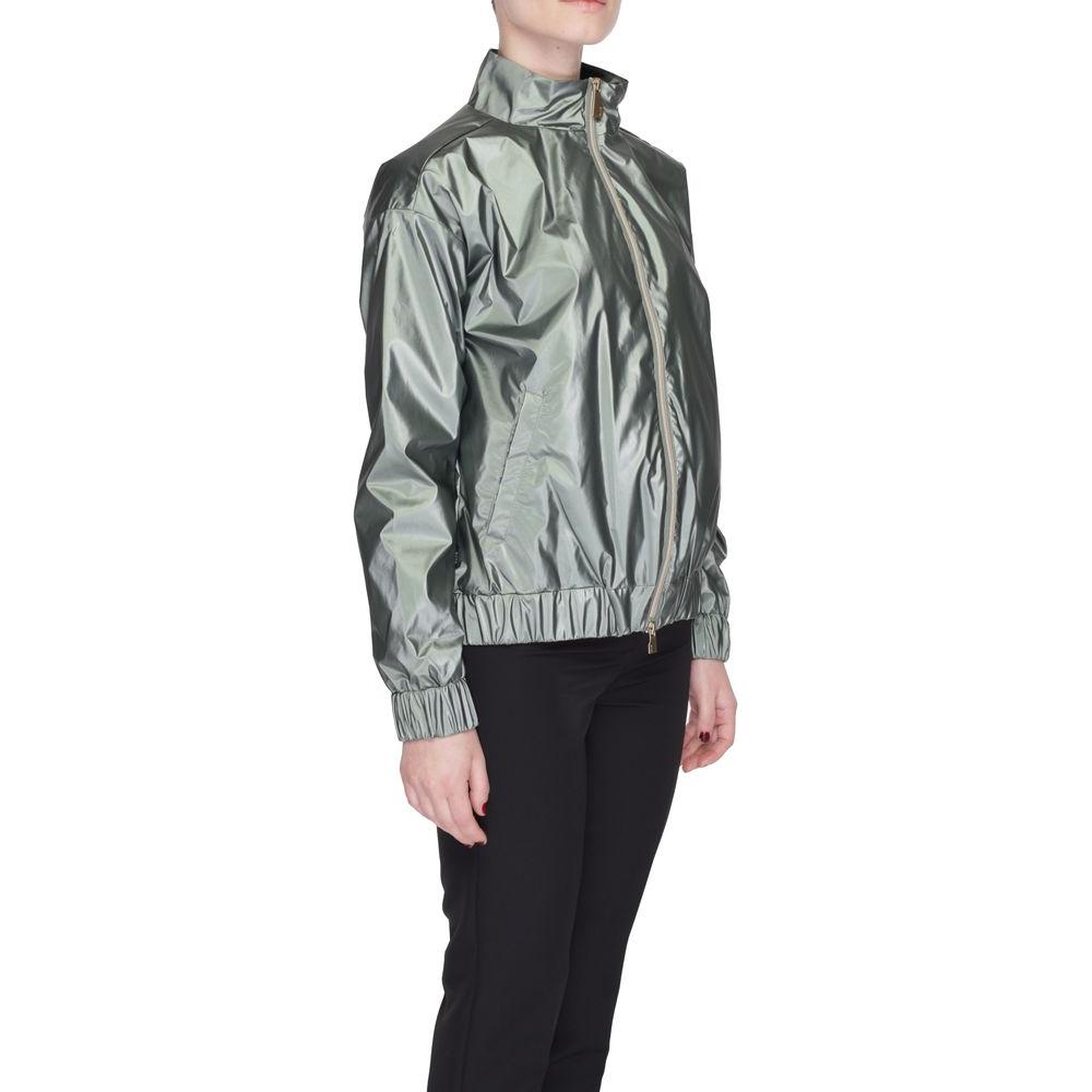 Suns Green Polyester Jackets & Coat Suns