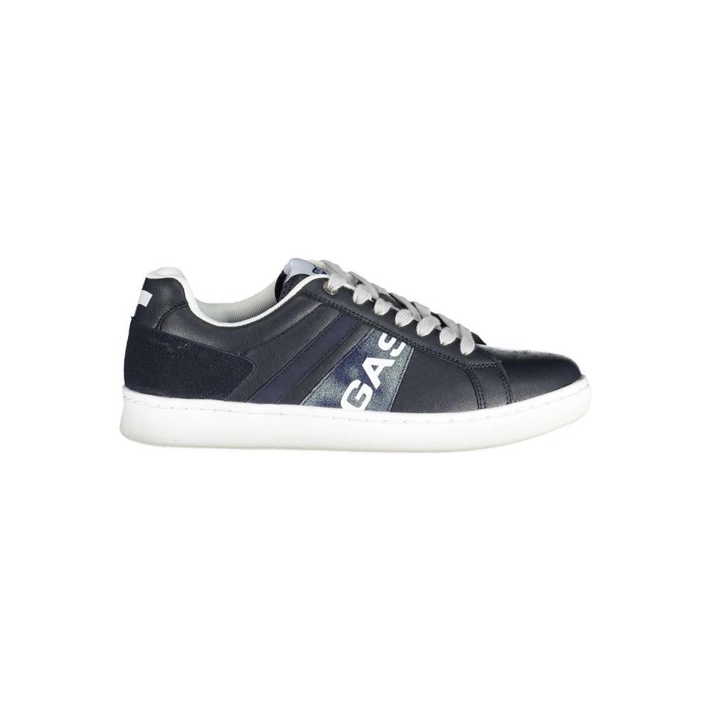 Gas Blue Artificial Leather Sneaker Gas