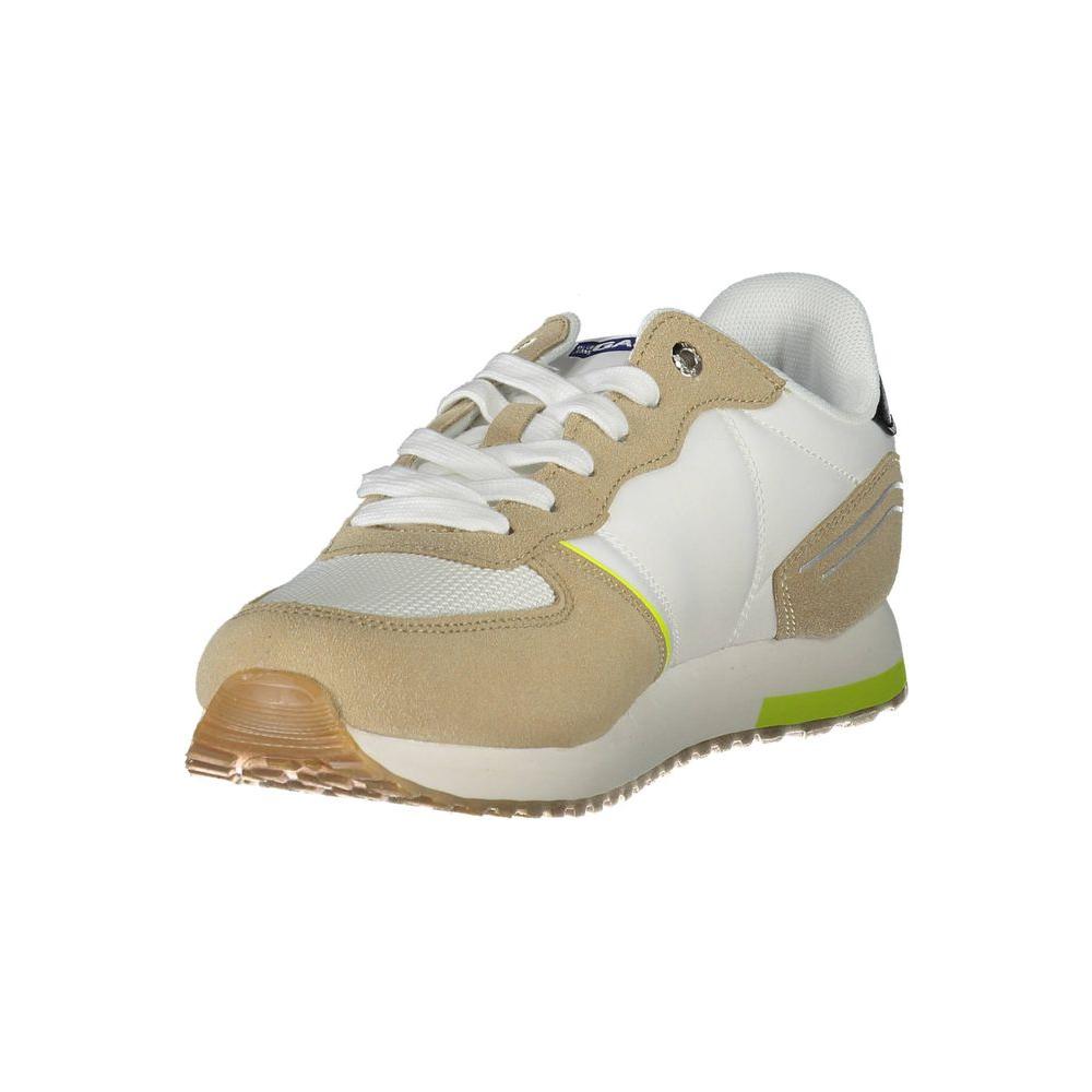 Gas White Polyester Sneaker Gas