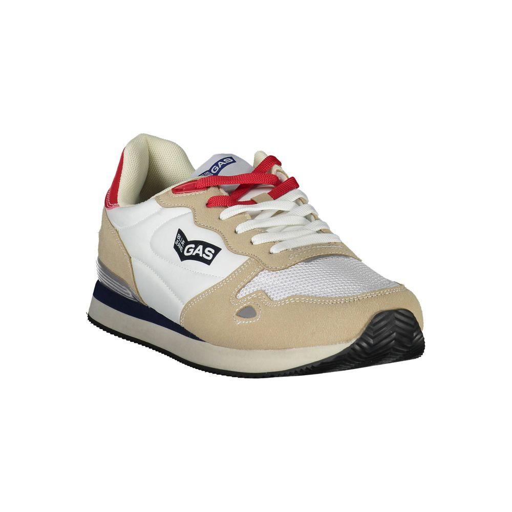 Gas White Polyester Sneaker Gas