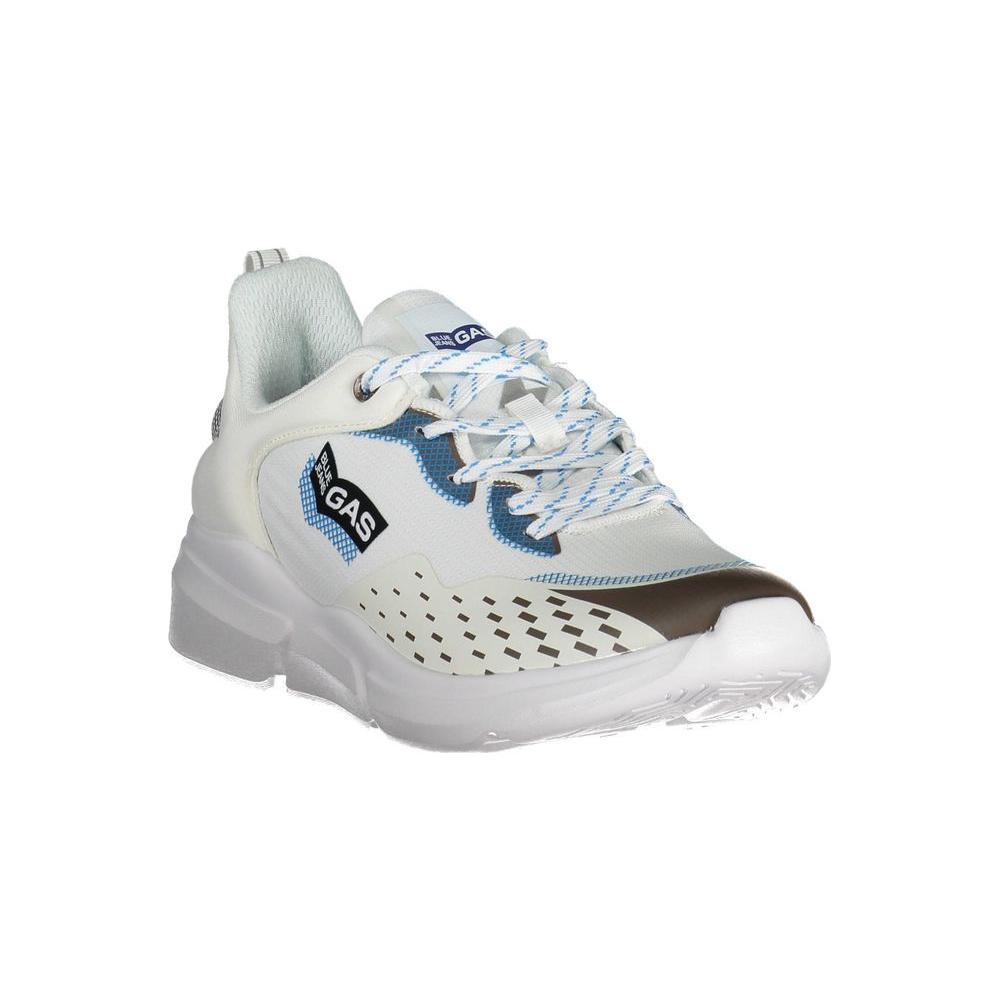 Gas White Artificial Leather Sneaker Gas