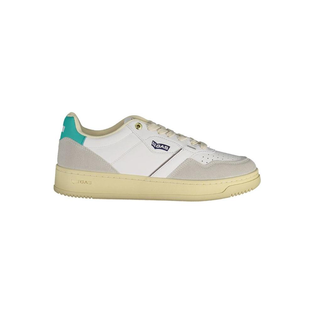 Gas White Artificial Leather Sneaker Gas