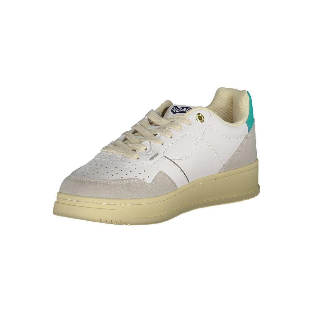 Gas White Artificial Leather Sneaker Gas