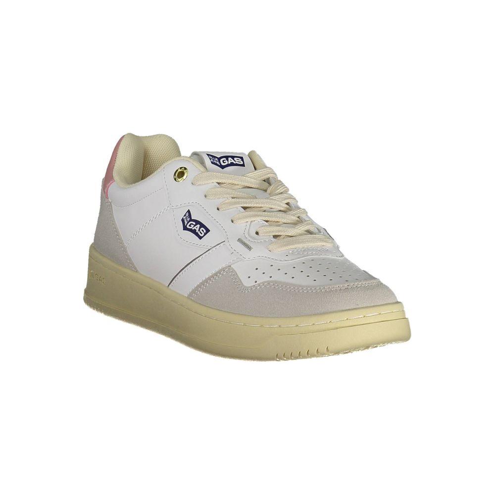 Gas White Artificial Leather Sneaker Gas