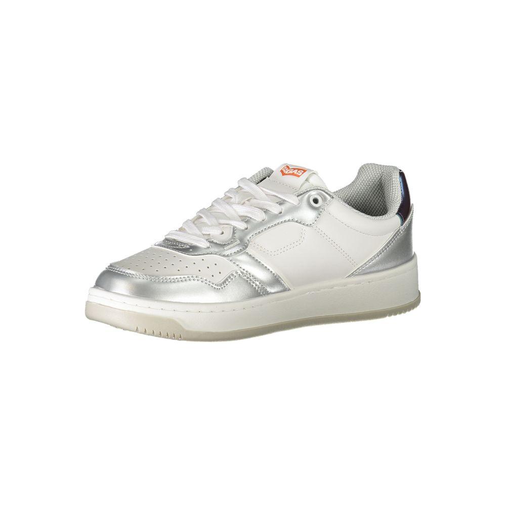 Gas White Polyester Sneaker Gas